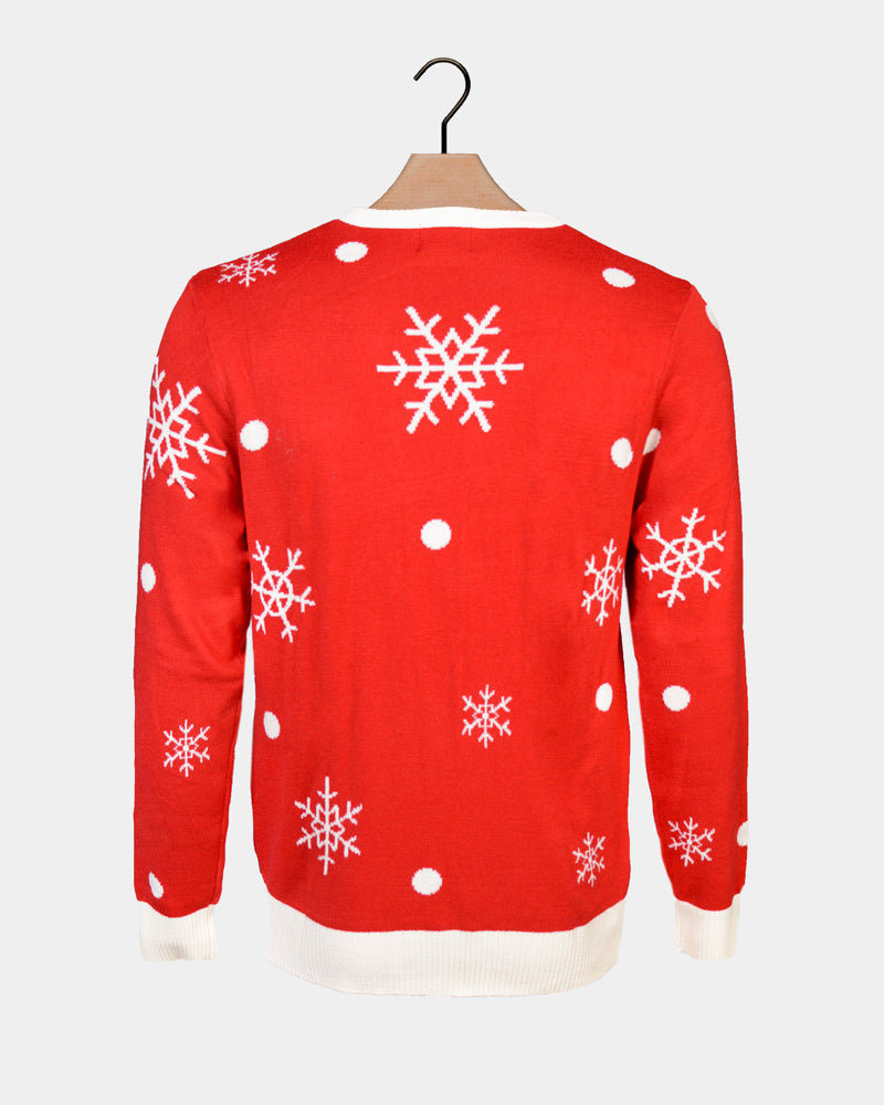 Pull de Noël pour Femme Lumineux LED Renne Brillant