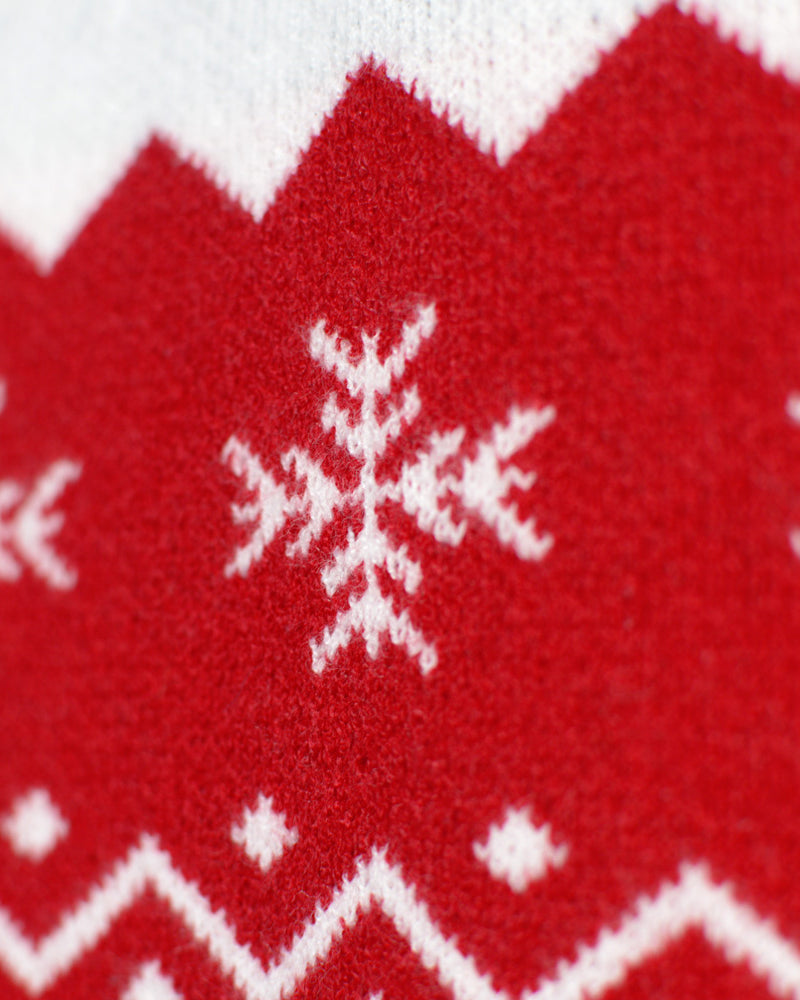 Pull de Noël pour Femme Renne Adorable Rouge