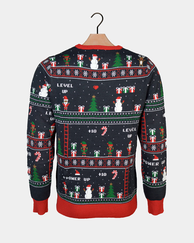 Pull de Noël pour Femme Vidéo Rétro Jeux
