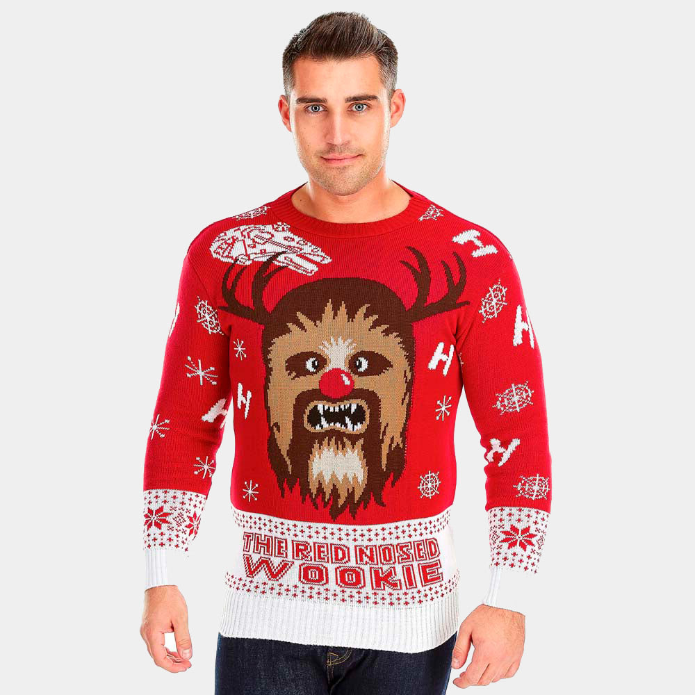 Pull de Noël Homme Femme Star Wars Wookiee