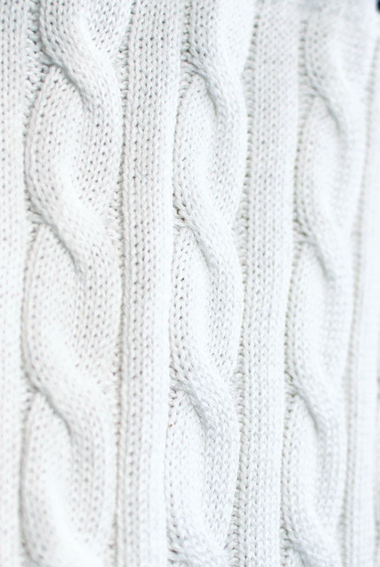 detail Pull de Noël pour Homme Blanc Chic Alaska