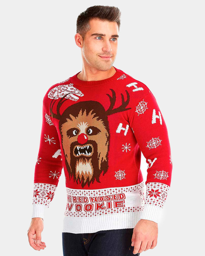 Pull de Noël Homme Couple Star Wars Wookiee