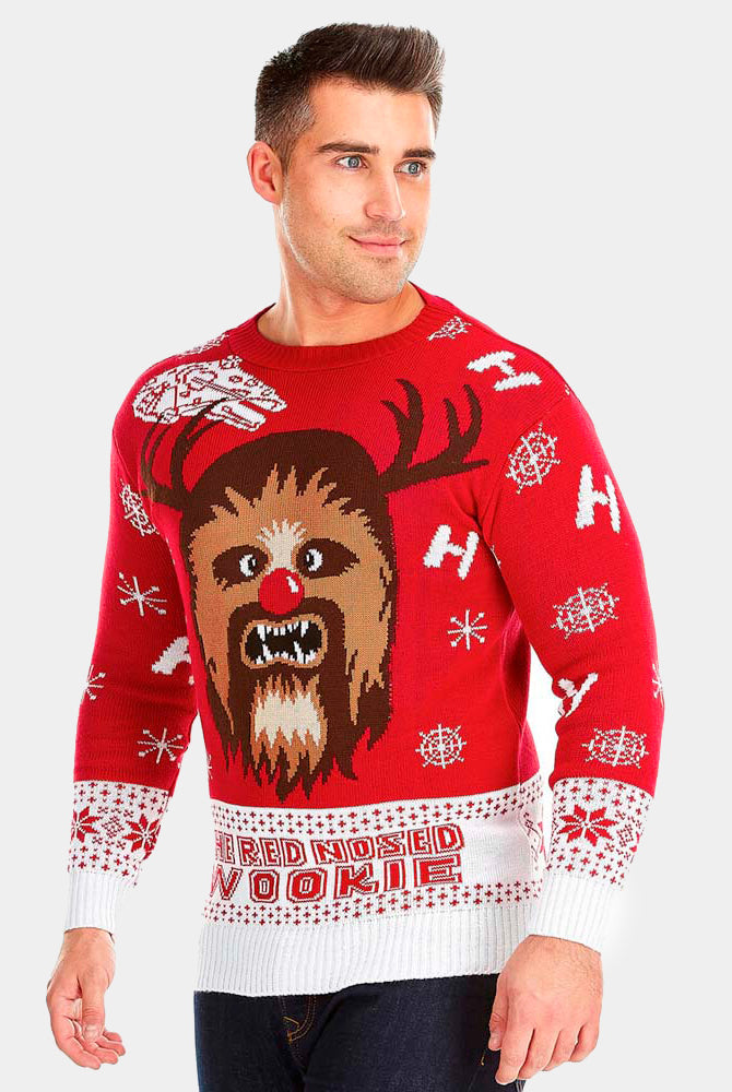 Pull de Noël Homme Couple Star Wars Wookiee