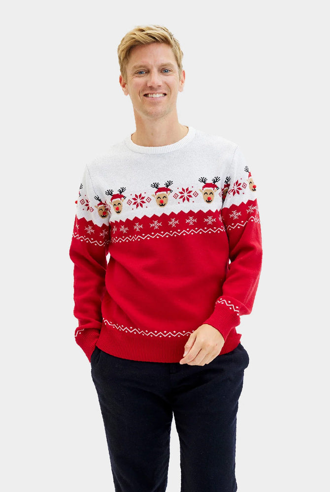 Pull de Noël pour Homme Renne Adorable