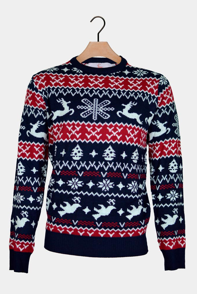 Pull de Noël pour Homme Rennes et Motifs de Noël