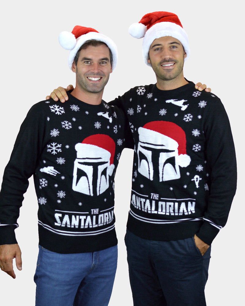 Pull de Noël pour Homme The Santalorian couple