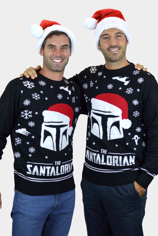 Pull de Noël pour Homme The Santalorian couple