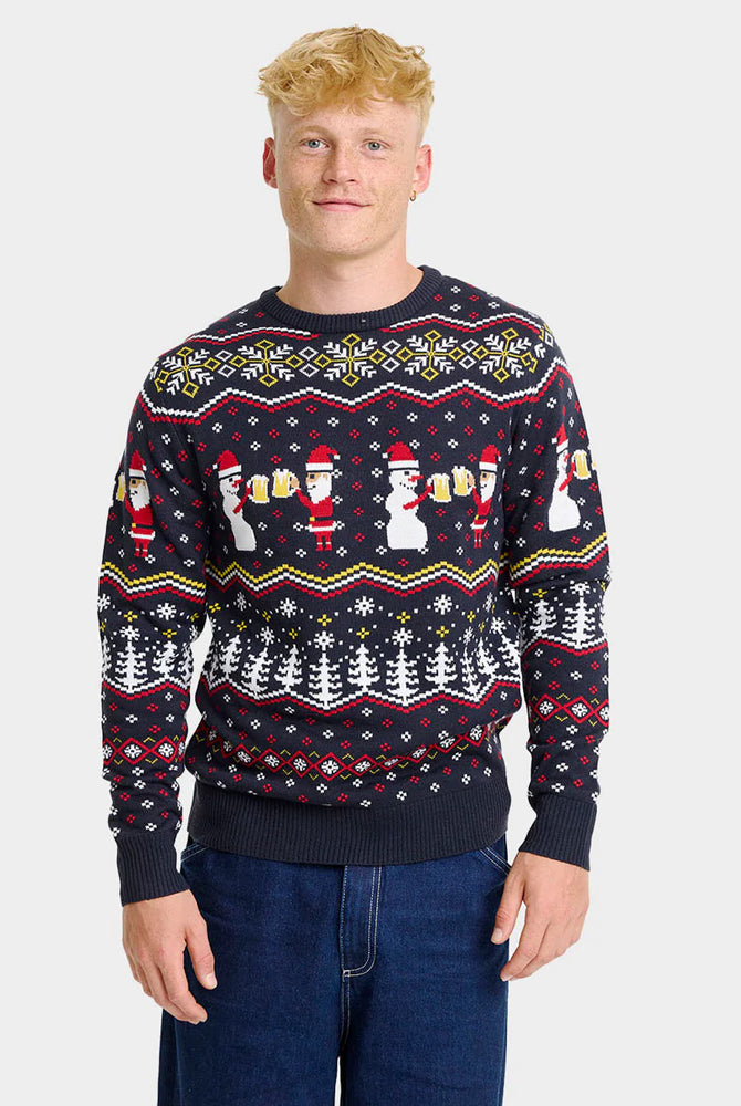 Pull de Noël pour Homme Toast Père Noël