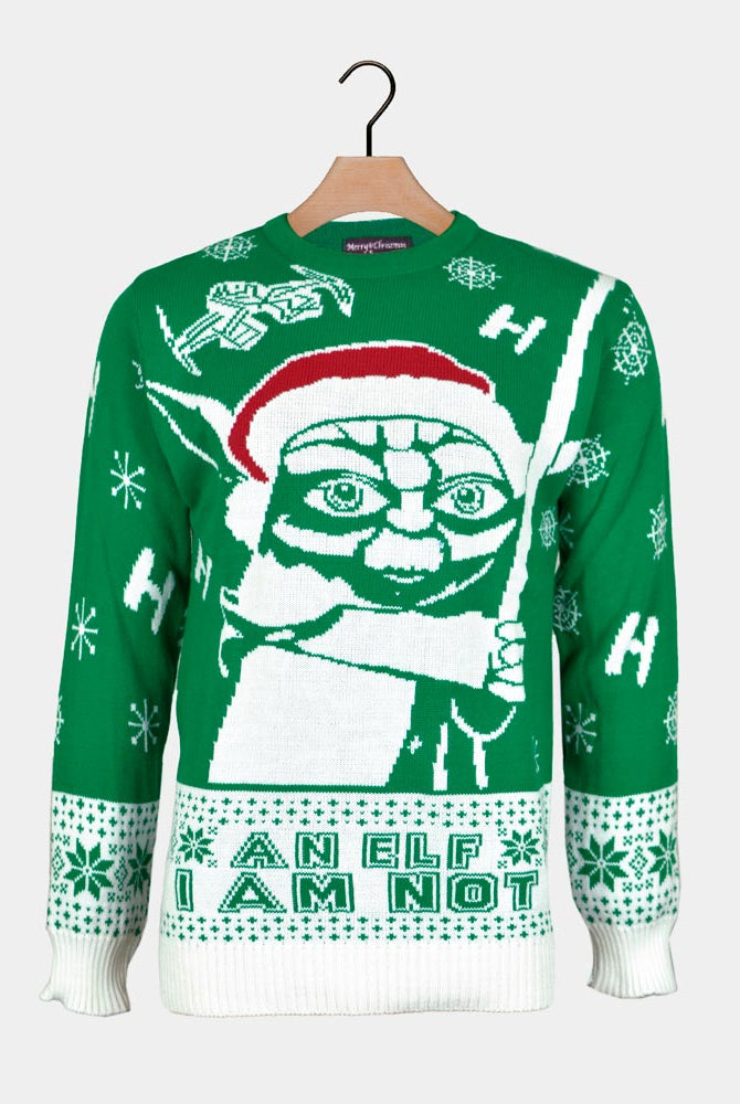 Pull de Noël Couple I am Not an Elf