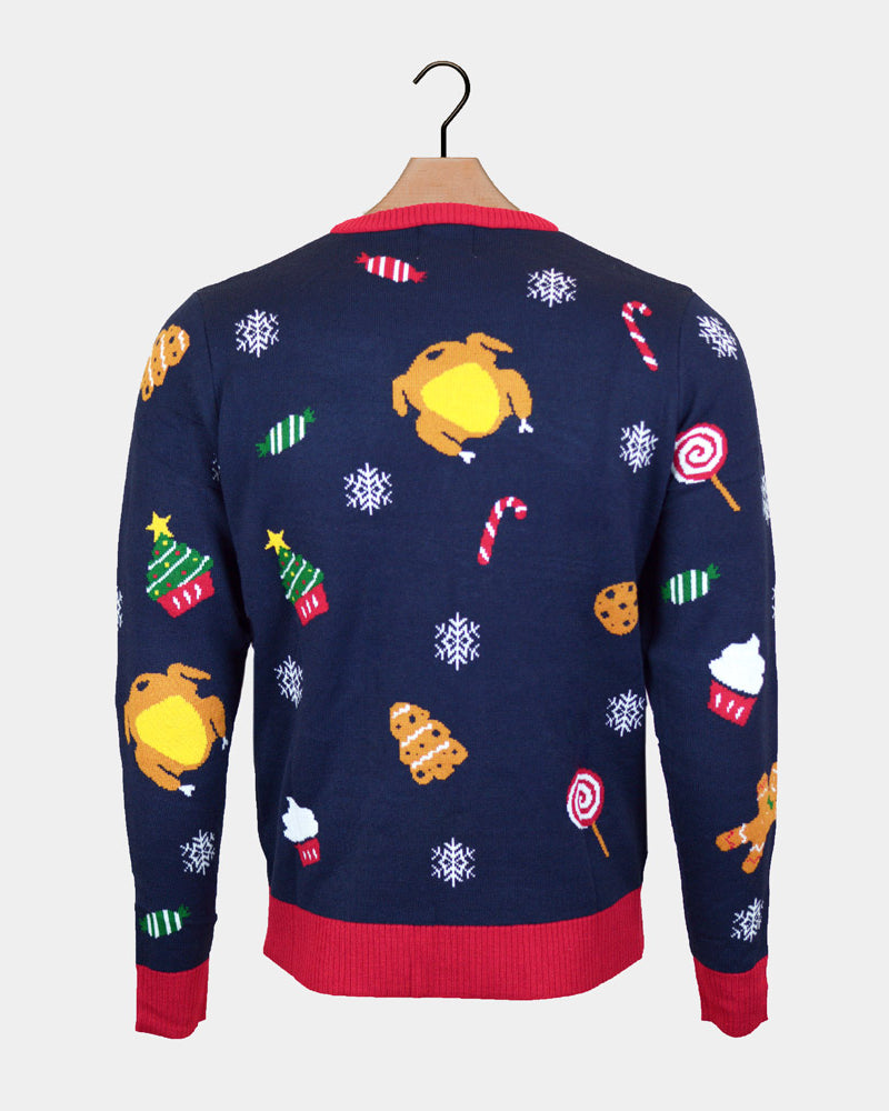 Christmas Food Pull de Noël pour Couple Lumineux LED