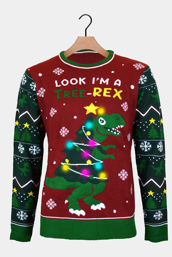 Pull de Noël Lumineux LED Christmas Tree-Rex