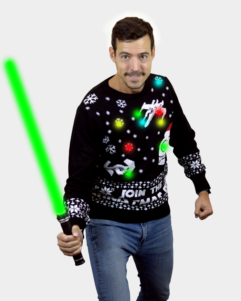 Pull de Noël Lumineux LED Join the Christmas Side homme