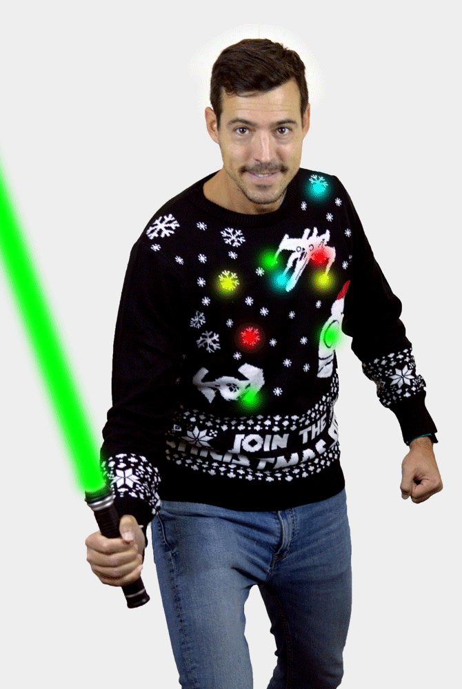 Pull de Noël Lumineux LED Join the Christmas Side homme