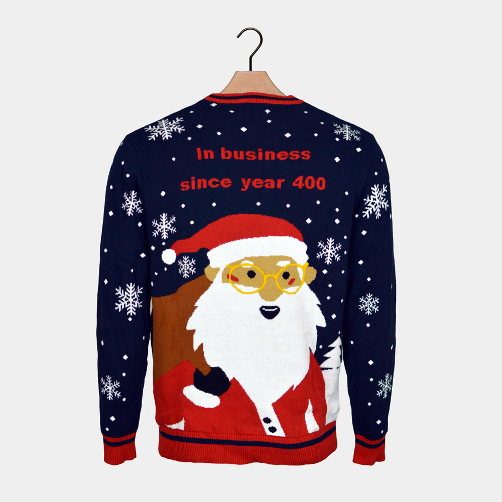 Pull de Noël Homme Père Noël Déambulateur Voie de la Retraite