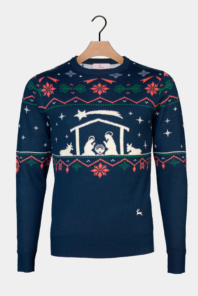 Pull de Noël Homme Nativity