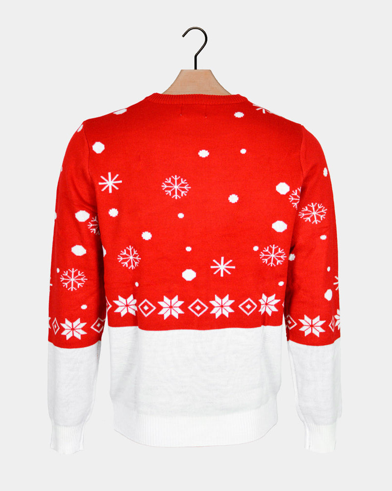 Renne avec Écharpe Pull de Noël pour Famille