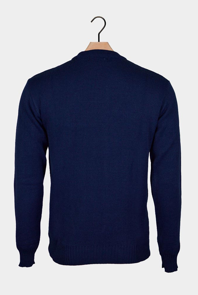 Pull de Noël Couple Rennes Rouge Bleu Marine