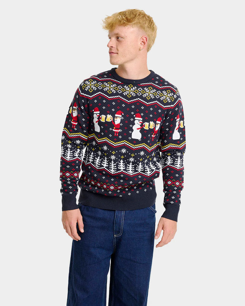 Pull de Noël Homme Toast Père Noël