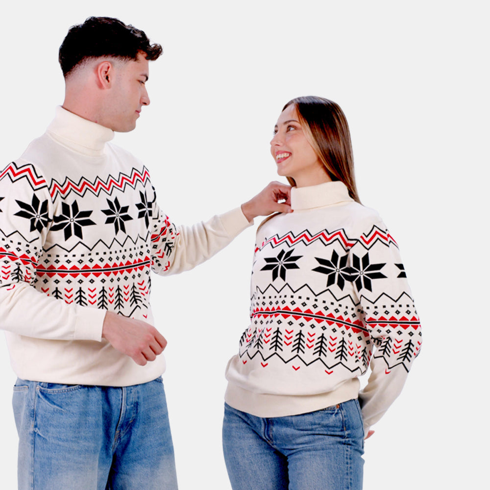 Pull pour Femme Après-ski en Coton Bio Couple