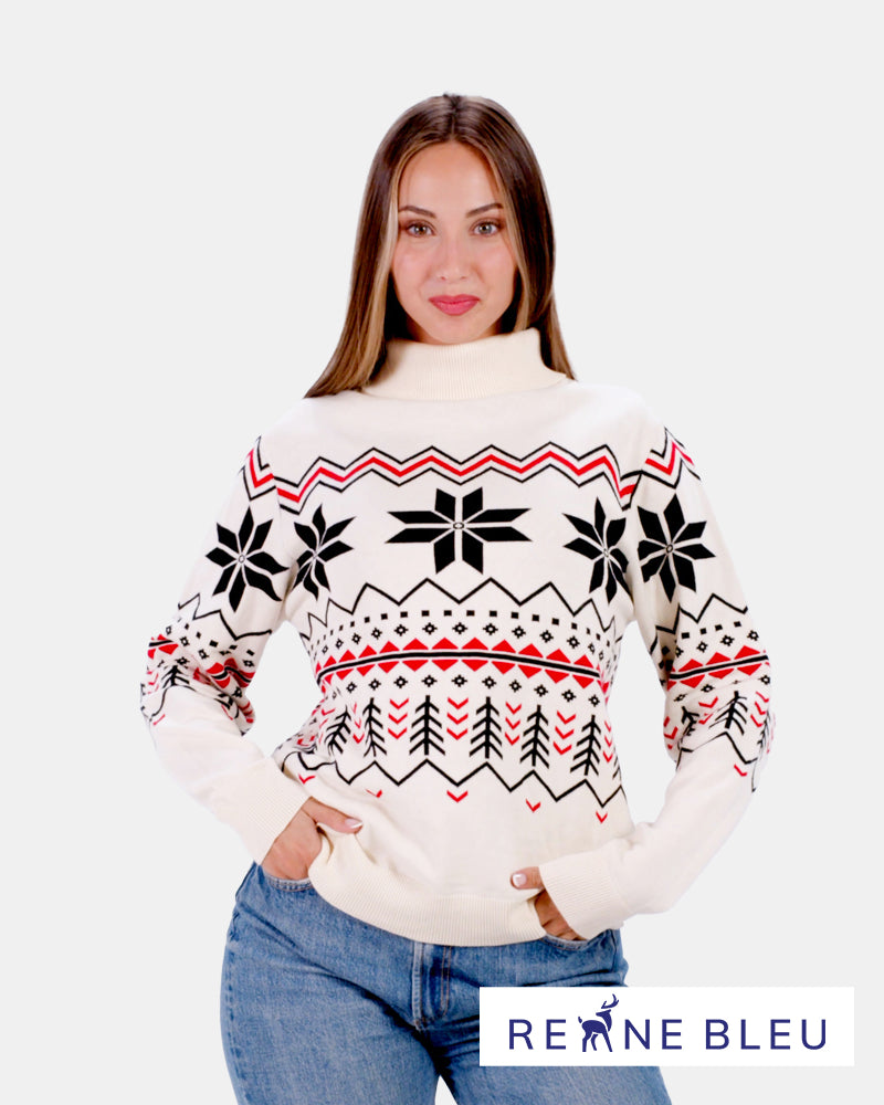 Pull pour Femme Après-ski en Coton Bio