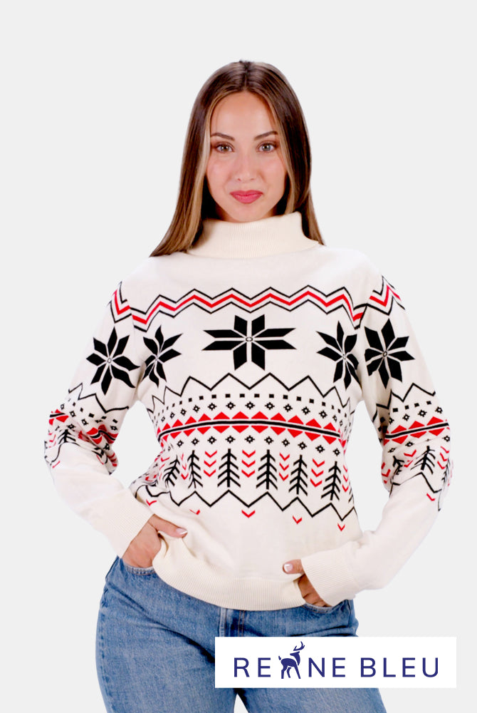 Pull pour Femme Après-ski en Coton Bio