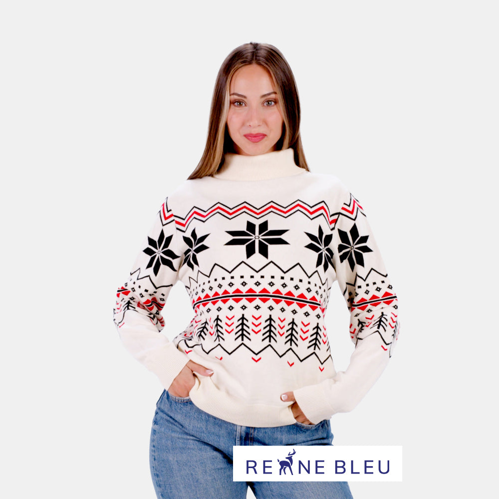 Pull pour Femme Après-ski en Coton Bio