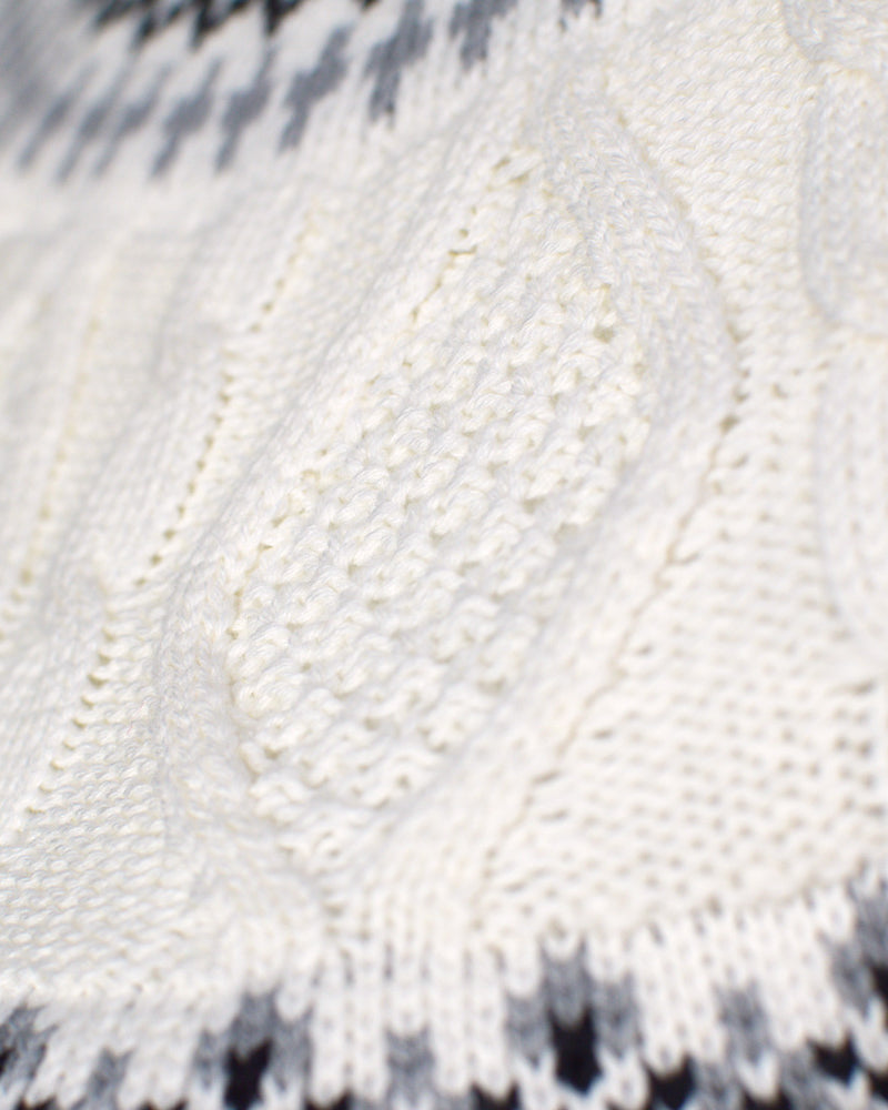 Pull pour Femme Arctique en Coton Bio Blanc