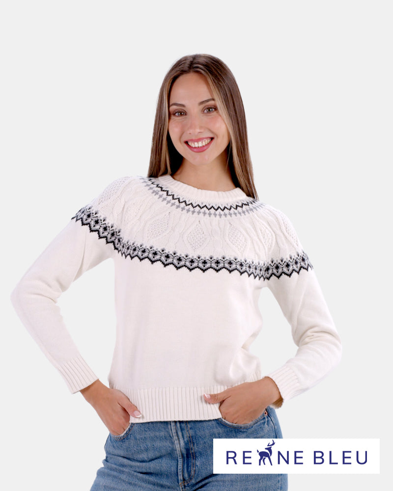 Pull pour Femme Arctique en Coton Bio
