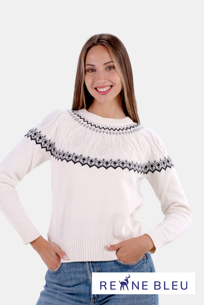 Pull pour Femme Arctique en Coton Bio