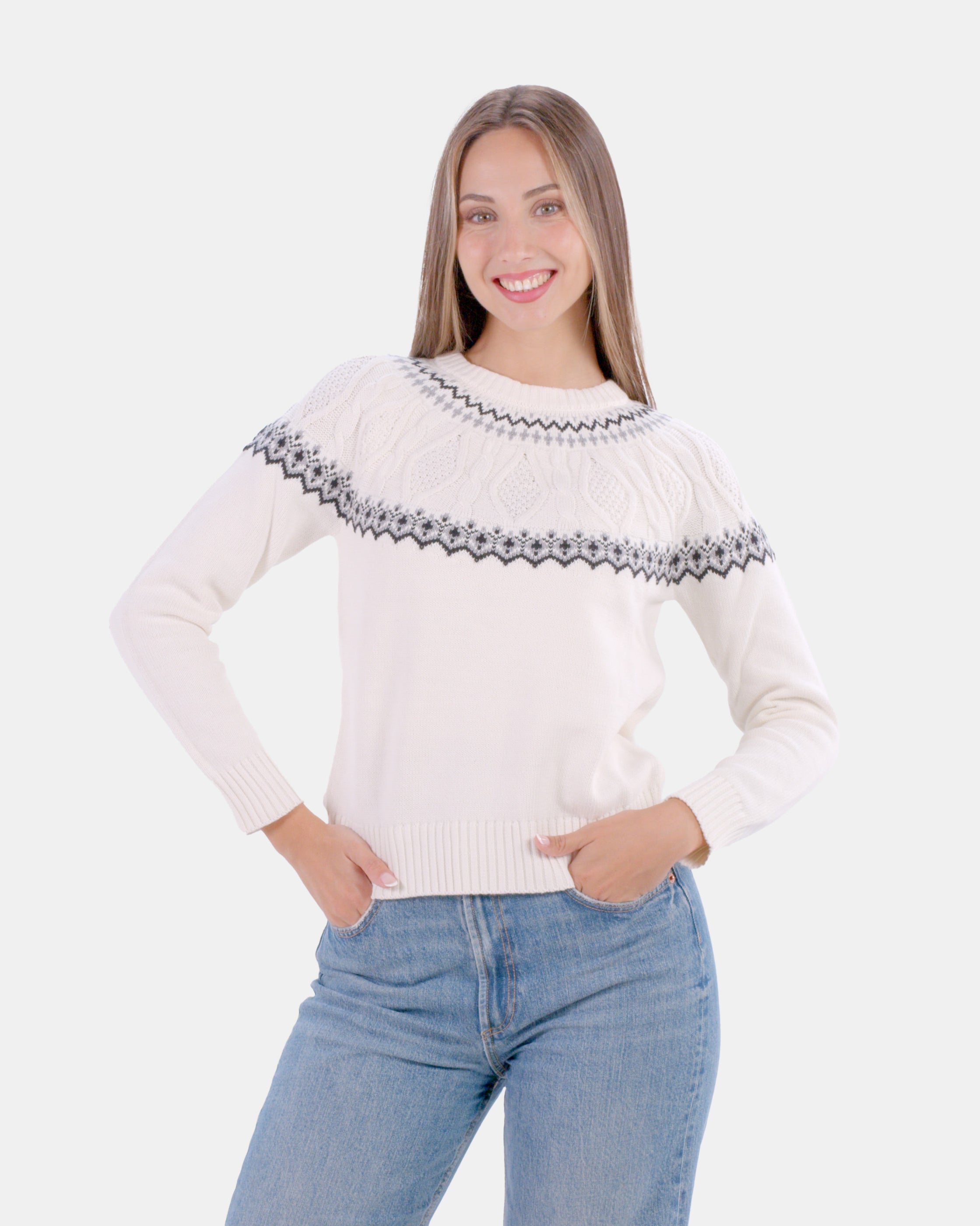 Pull pour Femme Arctique en Coton Bio