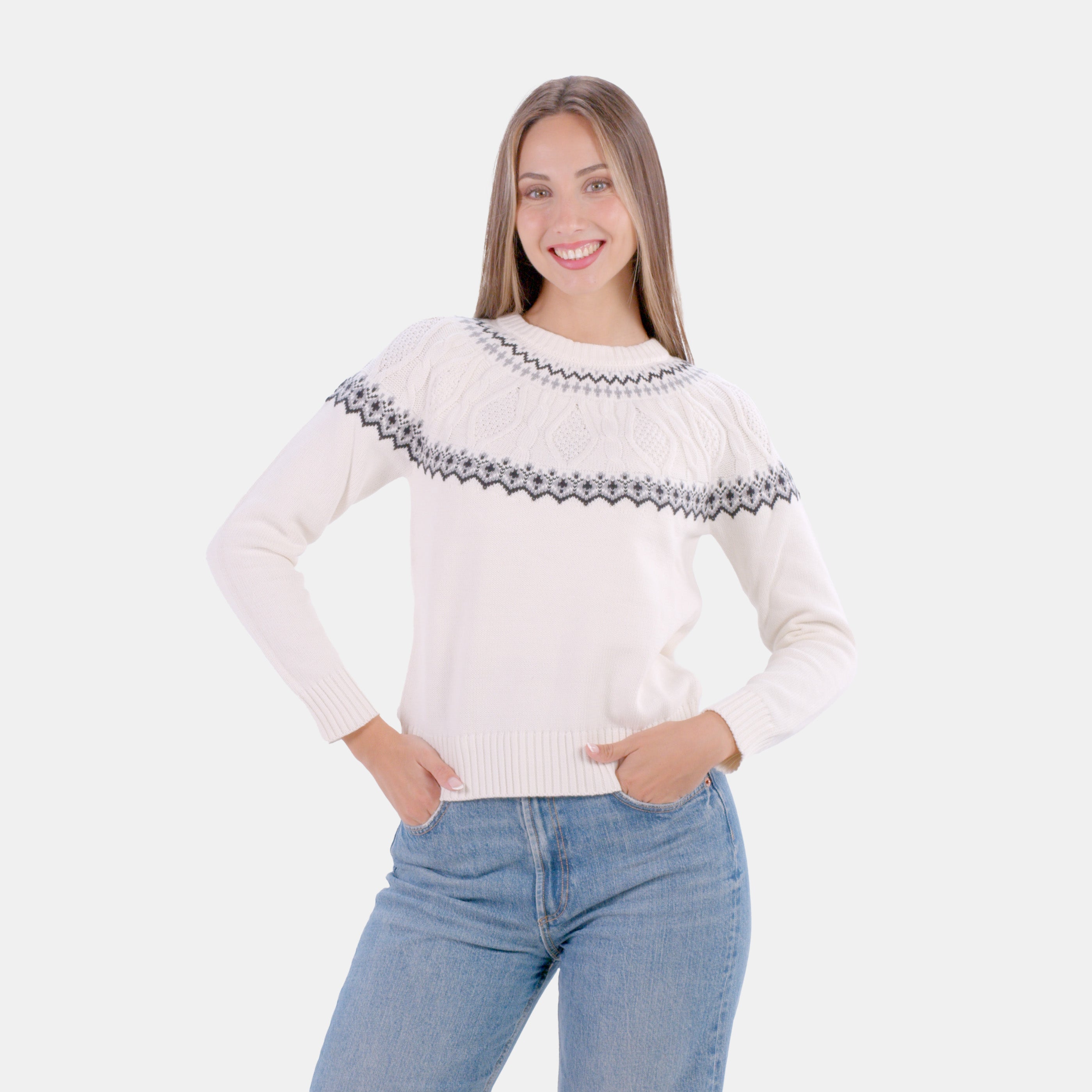 Pull pour Femme Arctique en Coton Bio