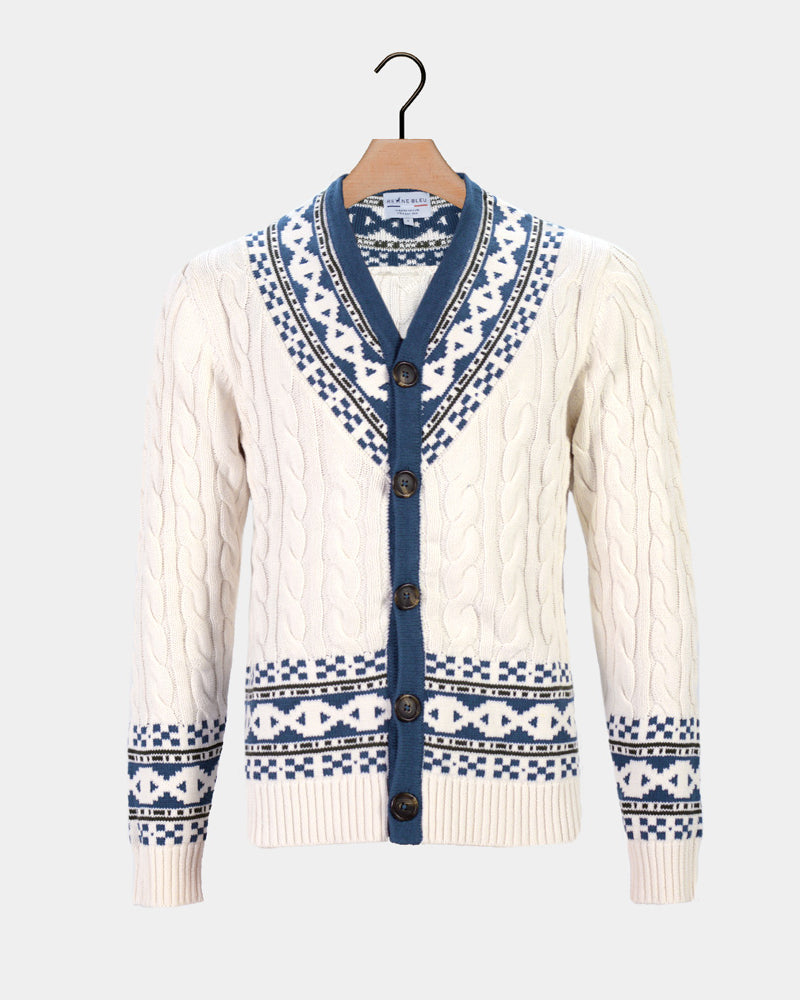 Pull  Femme Cardigan Cottage de Rêve en Coton Bio