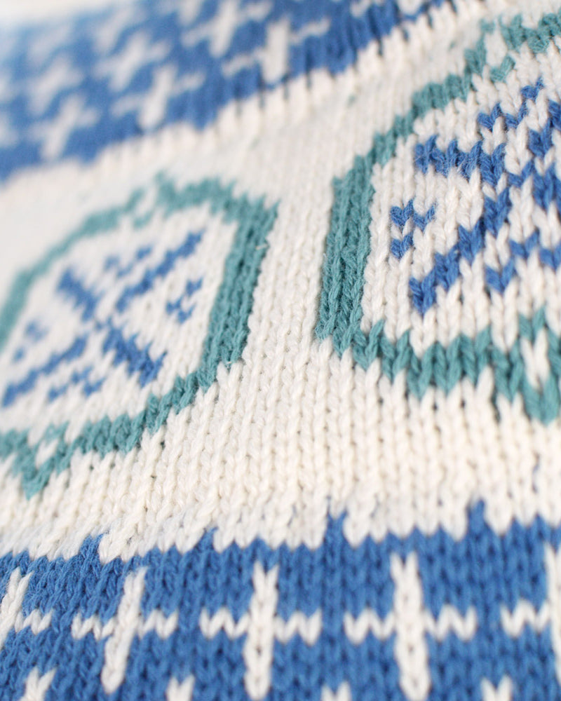 Pull pour Femme Glacier en Coton Bio Bleu