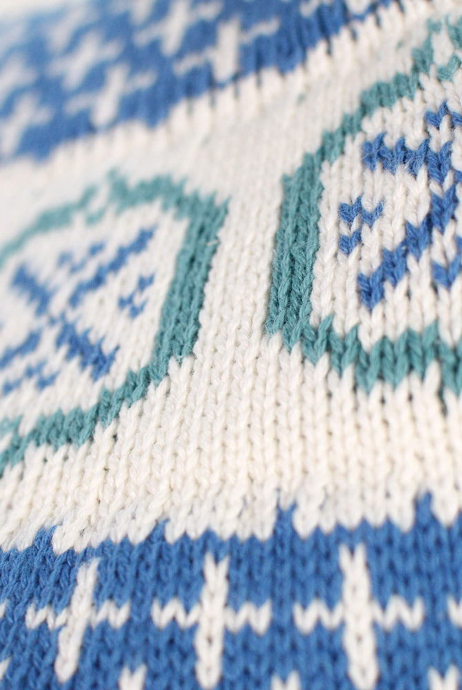 Pull pour Femme Glacier en Coton Bio Bleu