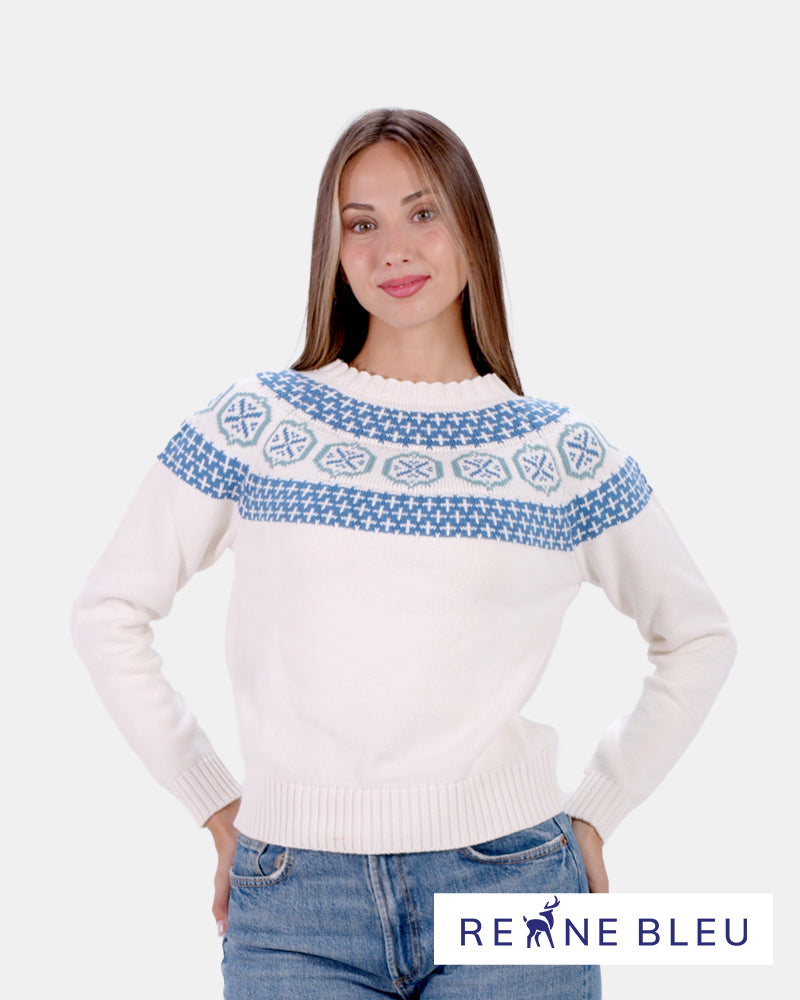 Pull pour Femme Glacier en Coton Bio