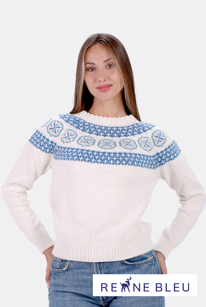Pull pour Femme Glacier en Coton Bio