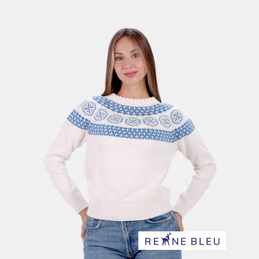 Pull pour Femme Glacier en Coton Bio