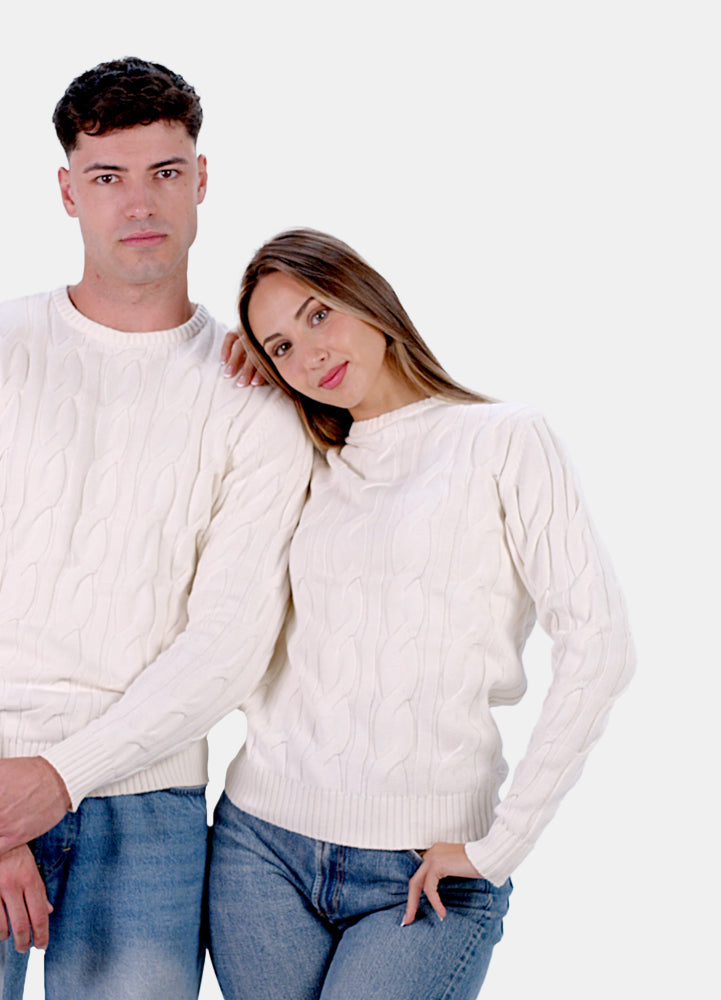 Pull pour Femme Neige en Coton Bio Couple