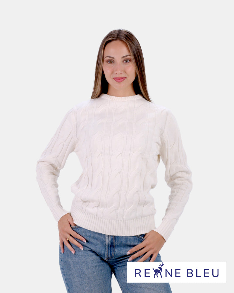 Pull pour Femme Neige en Coton Bio