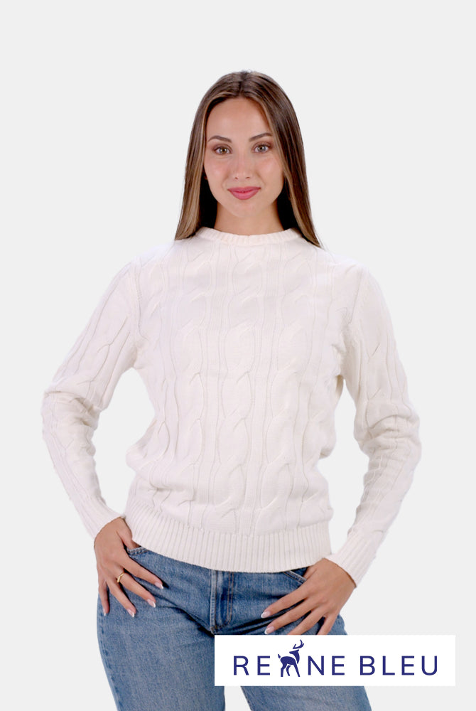 Pull pour Femme Neige en Coton Bio