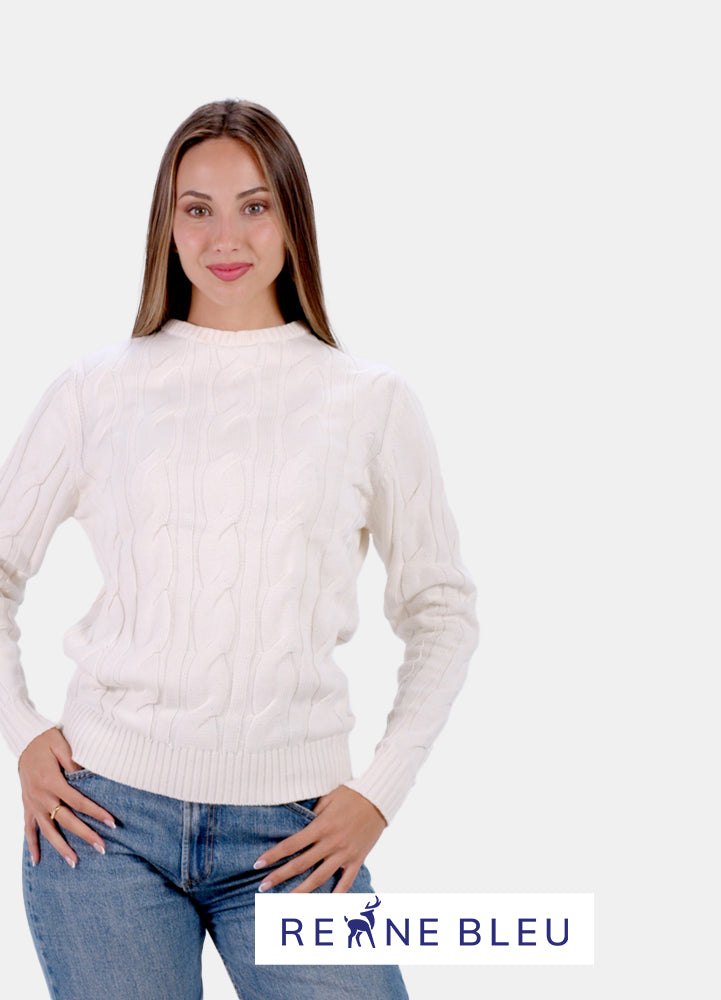 Pull pour Femme Neige en Coton Bio