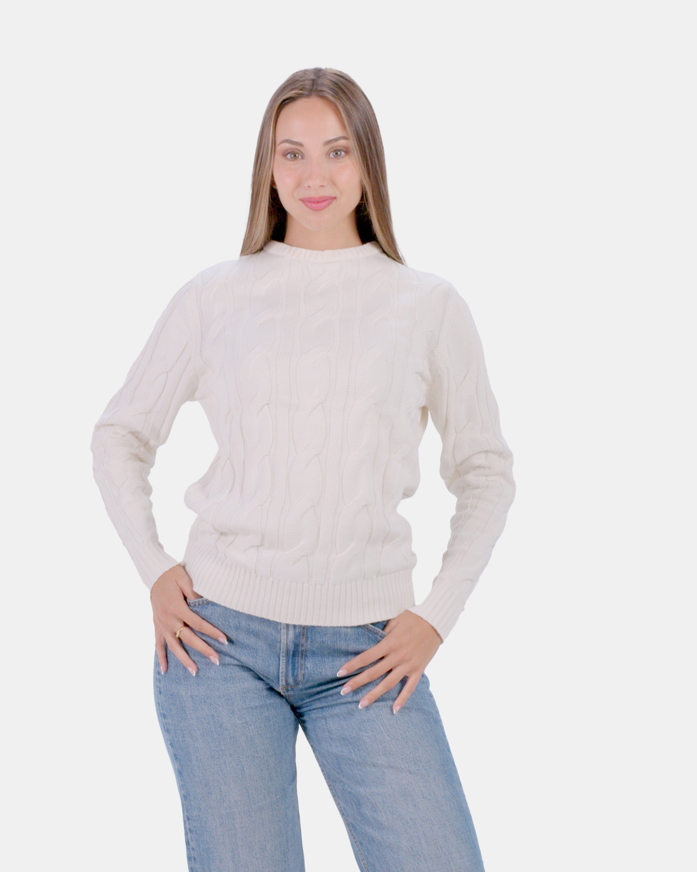 Pull pour Femme Neige en Coton Bio