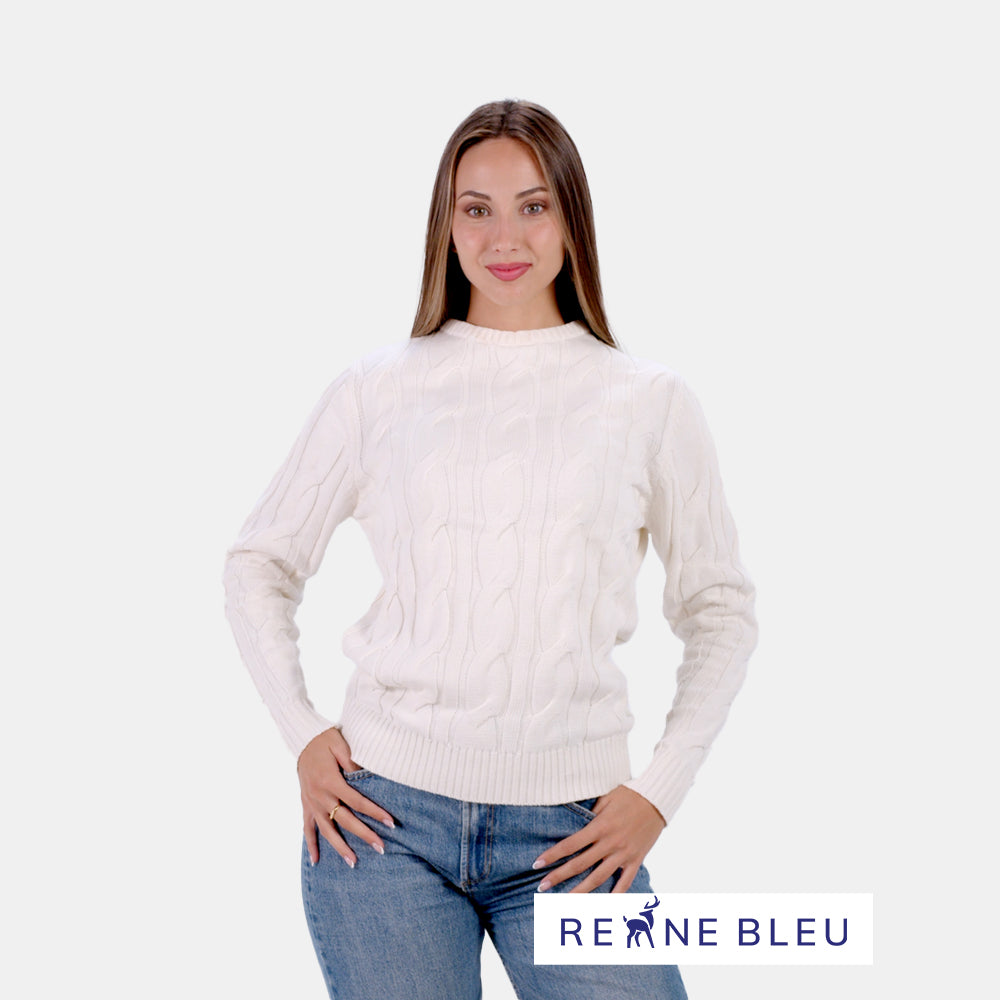 Pull pour Femme Neige en Coton Bio