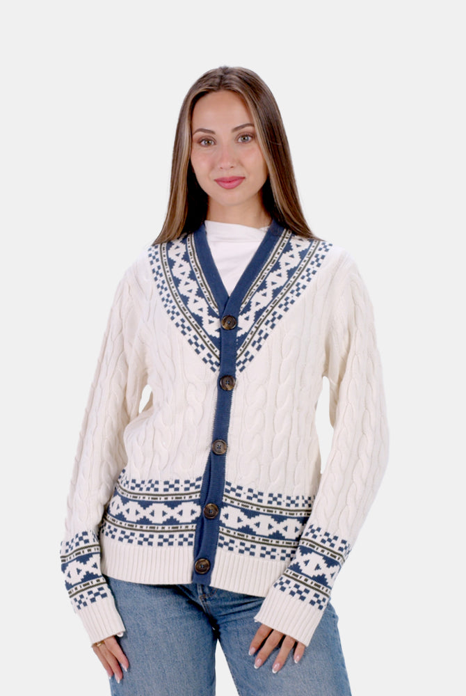 Pull pour Homme Cardigan Cottage de Rêve en Coton Bio Femme