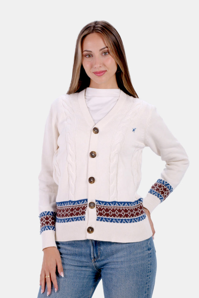 Pull pour Homme Cardigan Renne en Coton Bio Femme