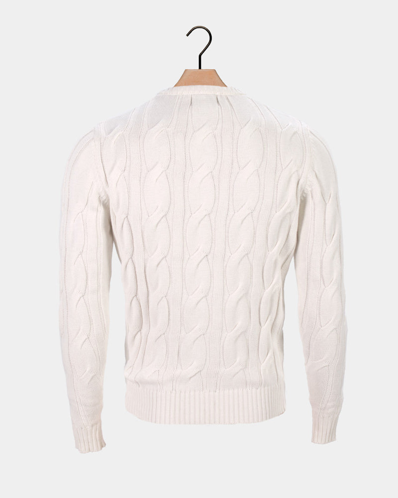 Pull pour Homme en Coton Bio Neige