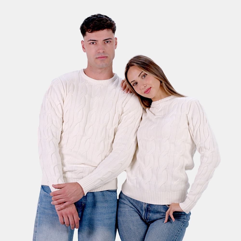 Pull pour Homme Neige en Coton Bio Couple
