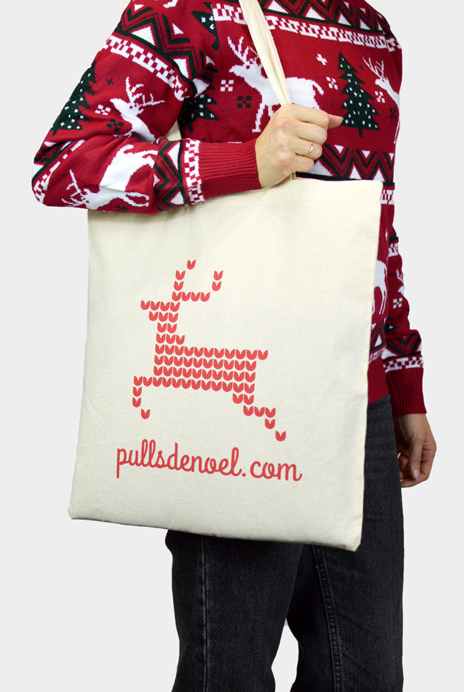 Sac en tissu Pulls de Noël de Coton Naturel Écologique
