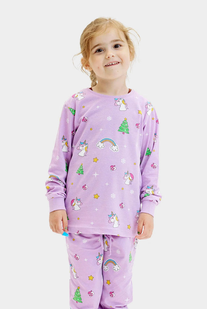 Pyjama de Noël pour Enfants bébé Licornes