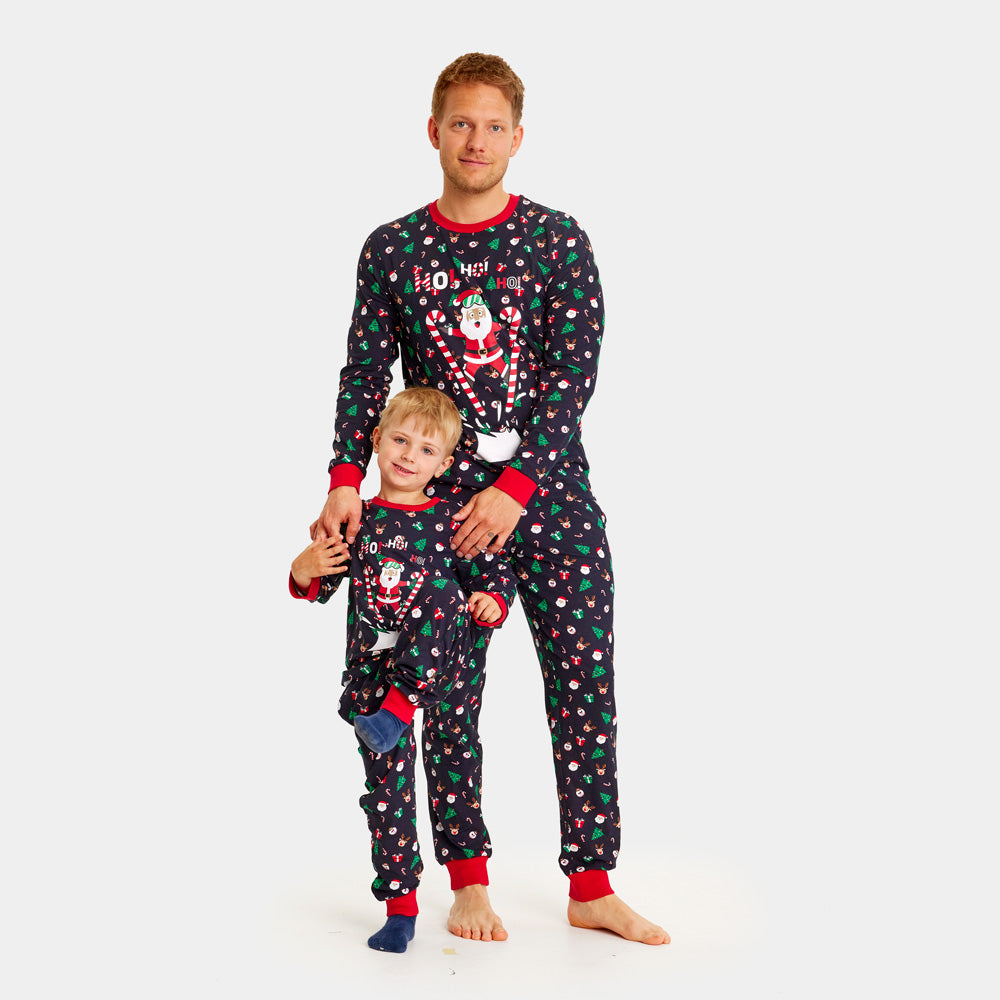 Pyjama de Noël famille Enfants Père Noël Skieur